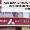 Axis Bank Is Hiring Freshers