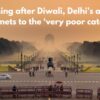 The morning after Diwali, Delhi’s air quality plummets to the ‘very poor category