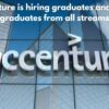 Accenture is hiring graduates and post-graduates from all streams