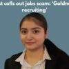 CA finalist calls out jobs scam: ‘Goldman Sachs recruiting’