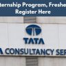 TCS Internship Program, Freshers Can Register Here