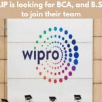 Wipro WLIP is looking for BCA, and B.Sc freshers to join their team