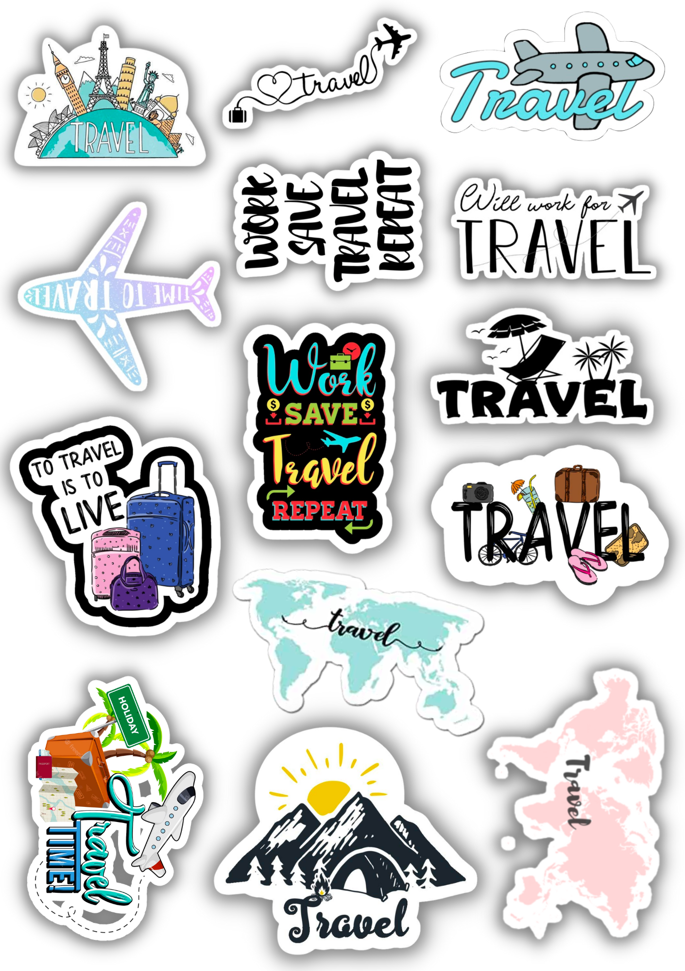 Travel lover sticker