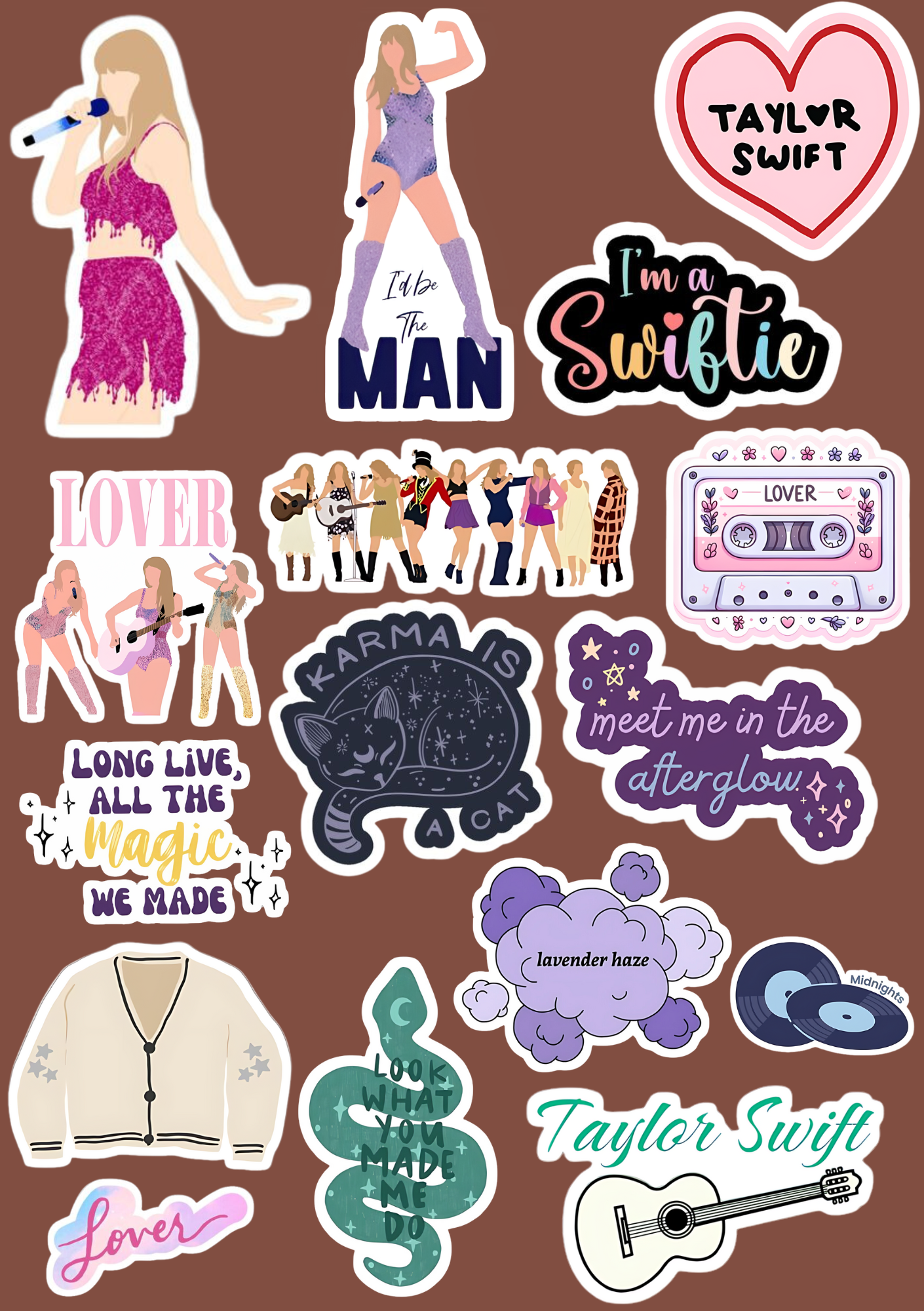 Swifty – Taylor Swift Sticker Sheet