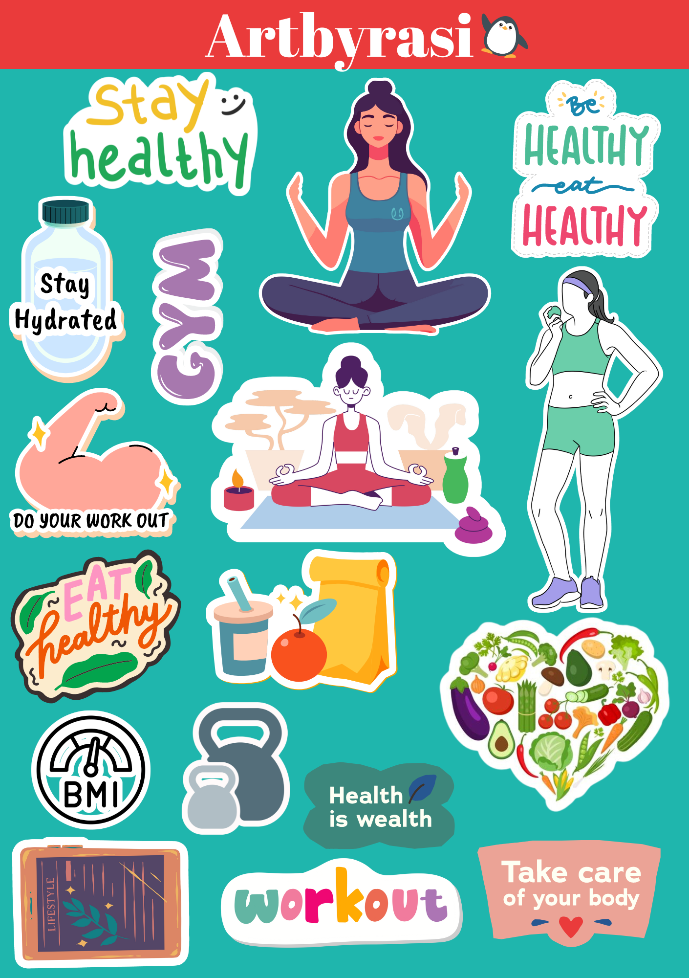 Fitness   lover Stickers
